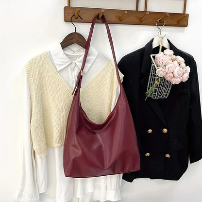 AURA LUNA | ZIPPER LEATHER SHOULDER BAG - Aura Carry