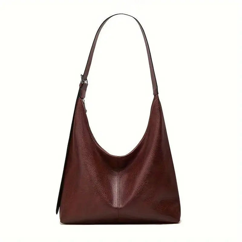 AURA LUNA | ZIPPER LEATHER SHOULDER BAG - Aura Carry