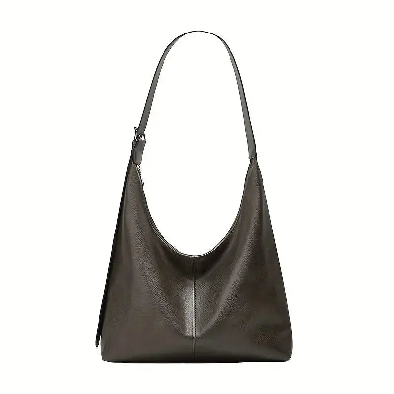 AURA LUNA | ZIPPER LEATHER SHOULDER BAG - Aura Carry