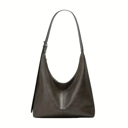 AURA LUNA | ZIPPER LEATHER SHOULDER BAG - Aura Carry