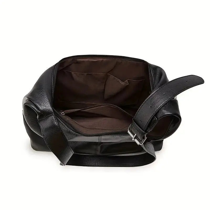 AURA LUNA | ZIPPER LEATHER SHOULDER BAG - Aura Carry