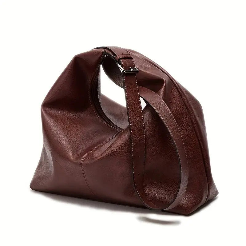AURA LUNA | ZIPPER LEATHER SHOULDER BAG - Aura Carry